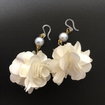 樹脂ピアス＊おおぶりフラワーピアス