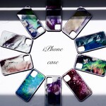 鉱物原石 iPhone スマホケース  【強化ガラス製 10種類から選択】