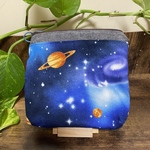 宇宙柄ファスナー移動ポケット