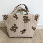 BIGハンドバッグ❁︎くまベージュ