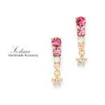 PINK STAR(565) ピアス/ノンホールピアス/樹脂ピアス