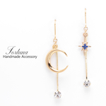 月×星~crystal~(582) ピアス/イヤリング/ノンホールピアス/樹脂ピアス