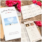 結婚式　ペーパーアイテム　席次表　プロフィールブック　席札　