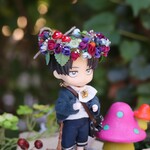 小人の花冠（キノコちょこん）オビツ11サイズ　布花