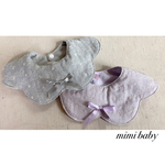 花びらレーススタイ　gray and purple