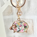 𝗻𝗲𝘄 おなかいっぱい羊ちゃん キーホルダー    レジン ✿ シェル ✿ カラフル