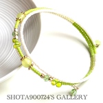 ［再販2］湘南海岸からの贈り物🎁〜フレッシュライム🍋🥝コイルブレスレット〜