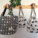 ☆spranv52ek様オーダー品☆トートバッグ&まん丸巾着 3点セット