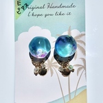【ピアス✨Ｅ】一粒の海ピアス