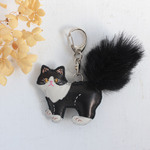 【現品】ハチワレ猫キーホルダー