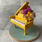 🎹ミニチュアカラーピアノ🟡yellowグランドピアノ