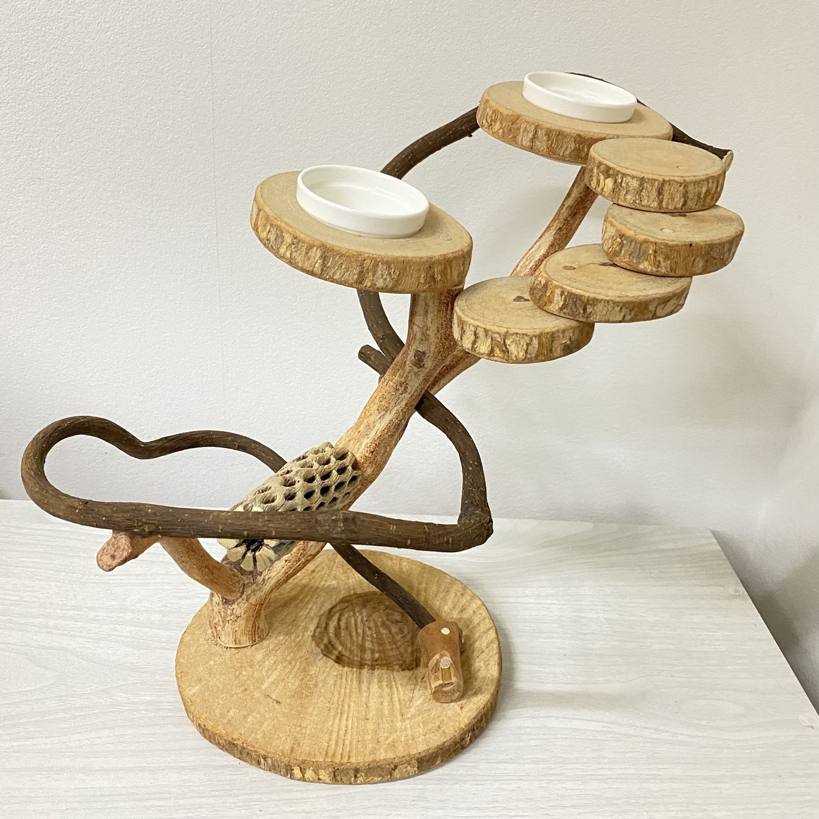 展示用】自然木（ツタ）のぐるぐるバードアスレチック - 鳥豆堂