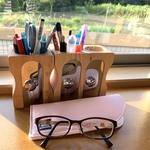 【取り出し簡単】メガネ入れ　仮置き用　ピンク