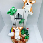 〈再販〉幸せのドア🍀と天使のコーギー