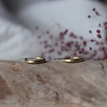 freckle.【1.5 SSつちめ×真鍮×両耳用 】フープピアス/ユニセックスピアス/メンズピアス/受注制作