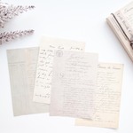 ヴィンテージ風素材紙　handwriting　[AY181]