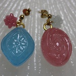 Candyピアス:) SWEETなソーダ＆さくらんぼ味