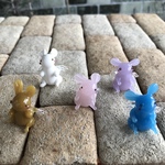 ガラスのエンジェルうさぎさん5匹セット
