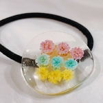 レジン×ドライフラワー　ヘアゴム