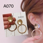A070…thank you price♡ゴールド×フープ　イヤリング　ピアス