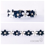 小さなお花の首輪(モノトーン)☆犬首輪 猫首輪☆