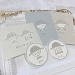 送料無料👒ステッカーセット　麦わら帽子の男の子　麦わら帽子の女の子　シール