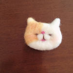 羊毛猫さんブローチ