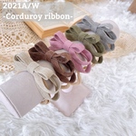 ♡コーデュロイ リボン♡新生児～ok⸜❤︎⸝‍【RIBBON - Corduroy -】コーデュロイリボン ベビーヘアバンド リブリボン  コーデュロイヘアゴム