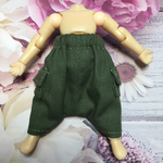sasamy様専用☆ねんどろいどどーる 服☆単品 サルエル風カーゴパンツ 濃いカーキー