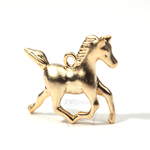 PDT-075-MG【2個入り】馬ペンダント,Horse Pendant-Gold Plated over brass