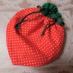 いちご巾着リバーシブル   大