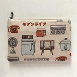昭和レトロ＊家電製品＊ふかふか＊フラットポーチ＊お薬手帳入れ＊大きめ