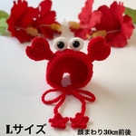 デッカちゃんサイズ✨　カニのかぶりもの🦀🏖 赤カニ　Lサイズ✨