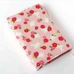単行本ブックカバー　うさぎと椿