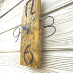 Vintage yellow wall clock T-0019