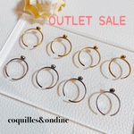 【数量限定】OUTLET SALE 天然石一粒リング(サージカルステンレス)