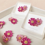革花イヤーカフ(片耳ピアス)*コスモス(ピンク)/秋アクセサリー