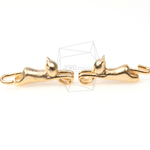 PDT-097-MG【4個入り】猫ペンダント,Cat Pendant/ 5mmx20mm 