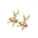 PDT-099-MG【2個入り】バレリーナのペンダント,Ballerina Pendant/ 10mmx18mm 