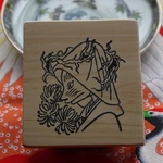 「再販」君思う狐面の花嫁はんこ