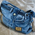 リメイク　デニム　バッグ