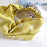 あひるさんのヘアーターバン(マスタード)