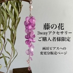 🆕藤の花 3wayアクセサリーご購入者様限定購入ページ