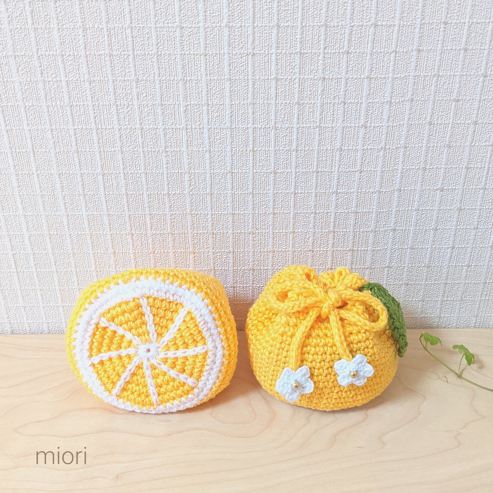手編み ミニ巾着・マルチケース(ゆくゆくページ)