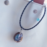 海のタネ　タカラガイのネックレス