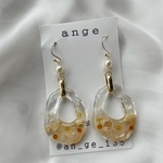 【レジン】ドライフラワーピアス