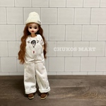 No,047c 大人つなぎデニム［white］