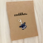 おひげジップチャーム（シルバー）