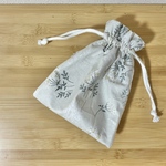 花柄＊巾着ポーチ