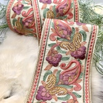 セール！新作♡r8e9長さ50cm×幅約8.5cmインド刺繍リボン